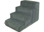 Scale Per Cani Scale Per Gatti Scale Per Animali Domestici Aiuto Per Arrampicarsi Rivestimento In Peluche 4 Scale Grigio Scuro