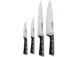 Set Di Coltelli Tefal Ice Force - 4 Pezzi - Coltello Da Cucina, Coltello Da Chef, Coltello Da Cucina E Coltello Da Intaglio
