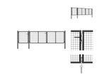 Vidaxl Cancello Da Giardino In Acciaio 400 X 75 Cm Antracite - Cancelli Da Giardino