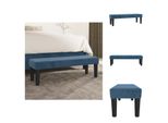 Vidaxl Panca Blu Scuro 100X30X30 Cm In Velluto - Panche