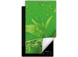 Darhaus Piastra Di Copertura Per Stufa 1 Pezzo 30X52 Cm Tappetino Antiscivolo Roll-Up, Verde - Fiore