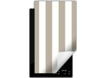 Darhaus Piastra Di Copertura Per Stufa 1 Pezzo 30X52 Cm Tappetino Antiscivolo Roll-Up, Grigio - Strisce
