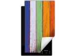 Darhaus Piastra Di Copertura Per Stufa 1 Pezzo 30X52 Cm Tappetino Antiscivolo Roll-Up, Colorato - Legno