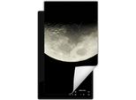 Darhaus Piastra Di Copertura Per Stufa 1 Pezzo 30X52 Cm Tappetino Antiscivolo Roll-Up, Nero - Moon