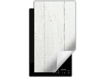 Darhaus Piastra Di Copertura Per Stufa 1 Pezzo 30X52 Cm Tappetino Antiscivolo Roll-Up, Bianco - Legno - Fiore