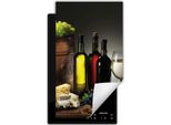 Darhaus Piastra Di Copertura Per Stufa 1 Pezzo 30X52 Cm Tappetino Antiscivolo Roll-Up, Legno - Vino