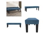 Vidaxl Panca Blu Scuro 100X30X30 Cm In Velluto - Panca - Panca - Panchina - Panca Per Corridoio
