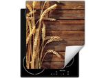 Darhaus Piastra Di Copertura Per Stufa 45X52 Cm Tappetino Antiscivolo Roll-Up, Cereali - Legno