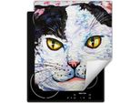 Darhaus Piastra Di Copertura 45X52 Cm Tappetino Antiscivolo Arrotolabile, Colorato - Gatto