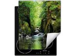 Darhaus Piastra Di Copertura Per Stufe 45X52 Cm Tappetino Antiscivolo Roll-Up, Verde - River