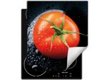 Darhaus Piastra Di Copertura Per Stufa 45X52 Cm Tappetino Antiscivolo Roll-Up, Nero - Pomodoro