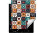Darhaus Piastra Di Copertura Per Fornelli 45X52 Cm Tappetino Antiscivolo Roll-Up, Colorato - Mosaico