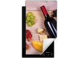 Darhaus Piastra Di Copertura Per Stufa 1 Pezzo 30X52 Cm Tappetino Antiscivolo Roll-Up, Vino - Legno