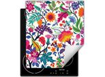 Darhaus Piastra Di Copertura 45X52 Cm Tappetino Antiscivolo Arrotolabile, Colorato - Fiori