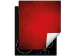 Darhaus Piastra Di Copertura Per Stufa 45X52 Cm Tappetino Antiscivolo Roll-Up, Rosso