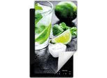 Darhaus Piastra Di Copertura Per Stufa 1 Pezzo 30X52 Cm Tappetino Antiscivolo Roll-Up, Limmete - Acqua