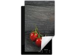 Darhaus Piastra Di Copertura Per Stufa 1 Pezzo 30X52 Cm Tappetino Antiscivolo Roll-Up, Pomodoro - Legno