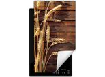 Darhaus Piastra Di Copertura Per Stufa 1 Pezzo 30X52 Cm Tappetino Antiscivolo Roll-Up, Cereali - Legno