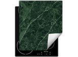 Darhaus Piastra Di Copertura Per Fornelli 45X52 Cm Tappetino Antiscivolo Roll-Up, Verde - Marmo