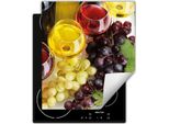 Darhaus Piastra Di Copertura Per Fornelli 45X52 Cm Tappetino Antiscivolo Roll-Up, Colorato - Vino