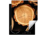 Darhaus Piastra Di Copertura Per Stufe 45X52 Cm Tappetino Antiscivolo Roll-Up, Legno