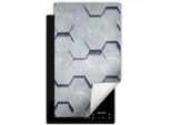 Darhaus Piastra Di Copertura Per Stufa 1 Pezzo 30X52 Cm Tappetino Antiscivolo Roll-Up, Grigio 3D