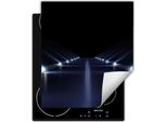 Darhaus Piastra Di Copertura Per Stufe 45X52 Cm Tappetino Antiscivolo Arrotolabile, Nero - Street