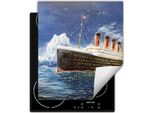 Darhaus Piastra Di Copertura Per Stufe 45X52 Cm Tappetino Antiscivolo Arrotolabile, Titanic