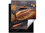 Darhaus Piastra Di Copertura Per Fornelli 45X52 Cm Tappetino Antiscivolo Roll-Up, Pane - Cucina