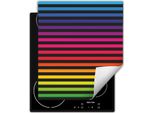 Darhaus Piastra Di Copertura Per Stufe 45X52 Cm Tappetino Antiscivolo Roll-Up, Colorato - Strisce
