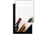 Darhaus Piastra Di Copertura Per Stufa 1 Pezzo 30X52 Cm Tappetino Antiscivolo Roll-Up, Bianco - Legno - Vino
