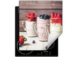 Darhaus Piastra Di Copertura Per Fornelli 45X52 Cm Tappetino Antiscivolo Roll-Up, Dessert - Frutta