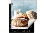 Darhaus Piastra Di Copertura Per Fornelli 45X52 Cm Tappetino Antiscivolo Roll-Up, Pane