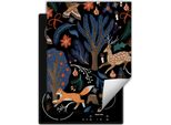 Darhaus Piastra Di Copertura Per Fornelli Piastra Di Copertura Monopezzo Per Piano Cottura In Ceramica Copertura Per Piano Cottura A Induzione Tappetino Avvolgibile 40X52 Cm, Nero - Foresta