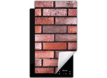 Darhaus Piastra Di Copertura Per Stufa 1 Pezzo 30X52 Cm Tappetino Antiscivolo Roll-Up, Mattone