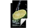 Darhaus Piastra Di Copertura Per Stufa 1 Pezzo 30X52 Cm Tappetino Antiscivolo Roll-Up, Nero - Limmete