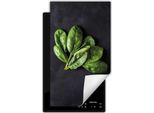 Darhaus Piastra Di Copertura Per Stufa 1 Pezzo 30X52 Cm Tappetino Antiscivolo Roll-Up, Ardesia - Basilico
