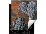 Darhaus Piastra Di Copertura Per Stufe 45X52 Cm Tappetino Antiscivolo Roll-Up, Lavanda - Legno