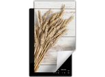 Darhaus Piastra Di Copertura Per Stufa 1 Pezzo 30X52 Cm Tappetino Antiscivolo Roll-Up, Cereali - Legno