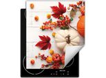 Darhaus Piastra Di Copertura Per Fornelli 45X52 Cm Tappetino Antiscivolo Arrotolabile, Autunno - Legno