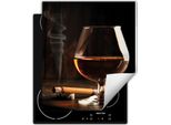 Darhaus Piastra Di Copertura Per Stufa 45X52 Cm Tappetino Antiscivolo Roll-Up, Sigaro