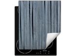 Darhaus Piastra Di Copertura Per Stufe 45X52 Cm Tappetino Antiscivolo Roll-Up, Grigio - Legno