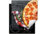 Darhaus Piastra Di Copertura Per Fornelli 45X52 Cm Tappetino Antiscivolo Roll-Up, Pizza