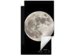 Darhaus Piastra Di Copertura Per Stufa 1 Pezzo 30X52 Cm Tappetino Antiscivolo Roll-Up, Nero - Moon