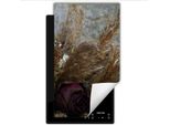 Darhaus Piastra Di Copertura Per Stufa 1 Pezzo 30X52 Cm Tappetino Antiscivolo Roll-Up, Fiori
