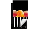 Darhaus Piastra Di Copertura Per Stufa 1 Pezzo 30X52 Cm Tappetino Antiscivolo Roll-Up, Nero - Lollipop