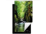 Darhaus Piastra Di Copertura Per Stufa 1 Pezzo 30X52 Cm Tappetino Antiscivolo Roll-Up, Verde - River