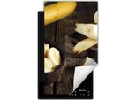 Darhaus Piastra Di Copertura Per Stufa 1 Pezzo 30X52 Cm Tappetino Antiscivolo Roll-Up, Banana - Legno