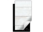 Darhaus Piastra Di Copertura Per Stufa 1 Pezzo 30X52 Cm Tappetino Antiscivolo Roll-Up, Bianco - Legno
