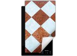 Darhaus Piastra Di Copertura Per Stufa 1 Pezzo 30X52 Cm Tappetino Antiscivolo Roll-Up, Bronzo - Mosaico